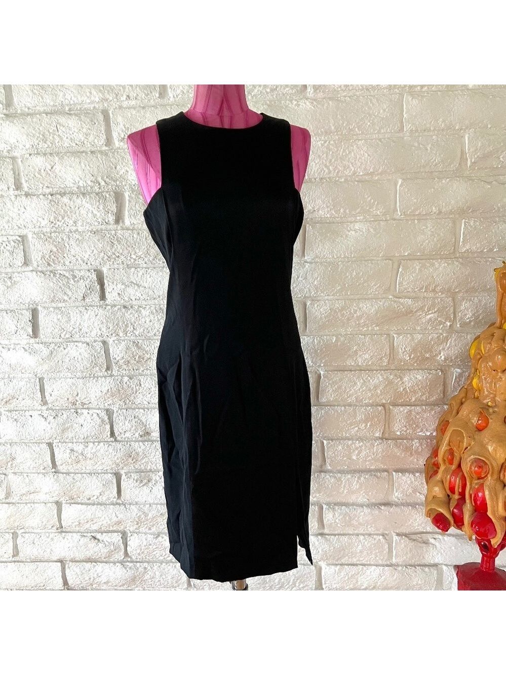 Donna Karan Black Cocktail Dress Size 8